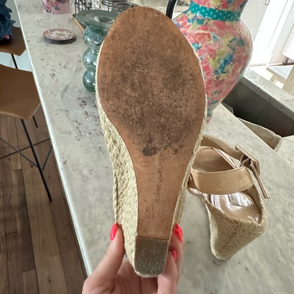 Diane Von Furstenberg Sudan espadrille wedge sandals sz: 8 - Picture 10 of 10
